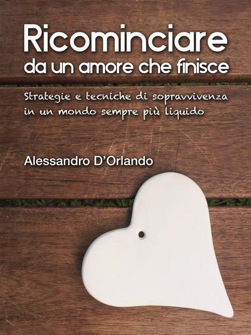 Ricominciare da un amore che finisce - Alessandro D'Orlando - copertina