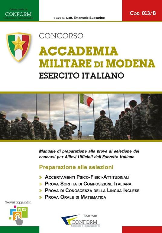 Concorso Accademia Militare di Modena. Esercito Italiano. Preparazione alle selezioni - copertina