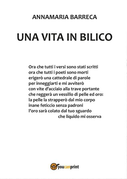 Una vita in bilico - Annamaria Barreca - copertina