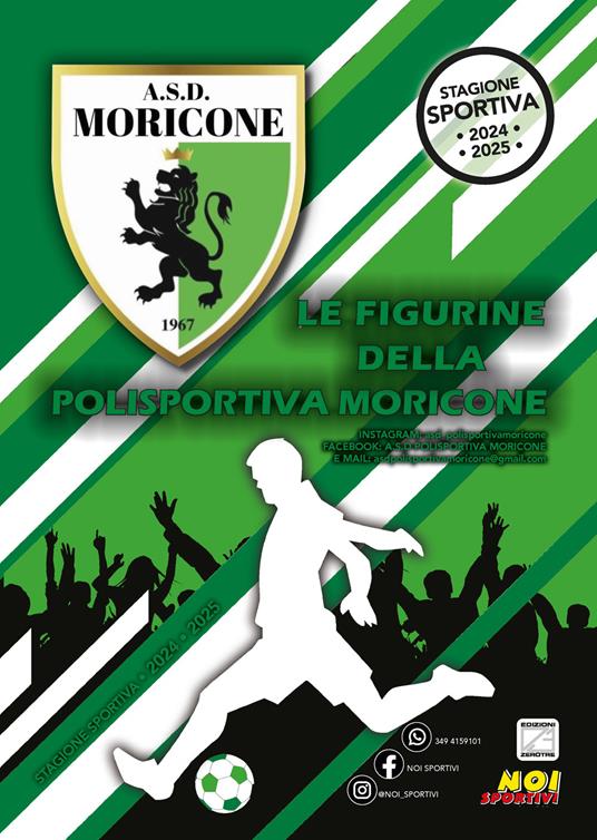 A.S.D. Polisportiva Moricone. Album con figurine stampate direttamente sulle pagine - copertina