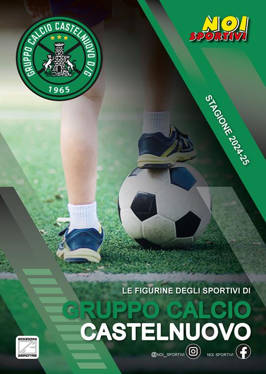 Gruppo Calcio Castelnuovo. Album con figurine stampate direttamente sulle pagine - copertina