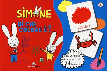 Simone. Di che colore è? Ediz. a colori. Con gioco di memoria da 24 tessere - copertina