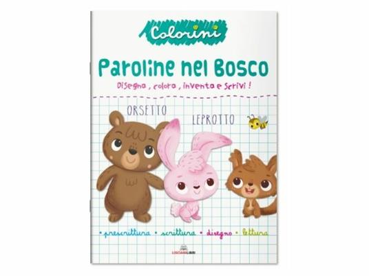 Paroline nel bosco. Prescrittura. Colorini - copertina