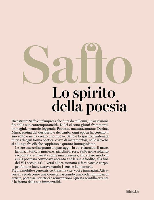 Saffo. Lo spirito della poesia - copertina