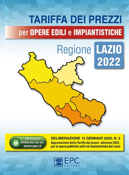 Tariffa dei prezzi per opere edili e impiantistiche. Regione Lazio 2022. Con Contenuto digitale per download - copertina