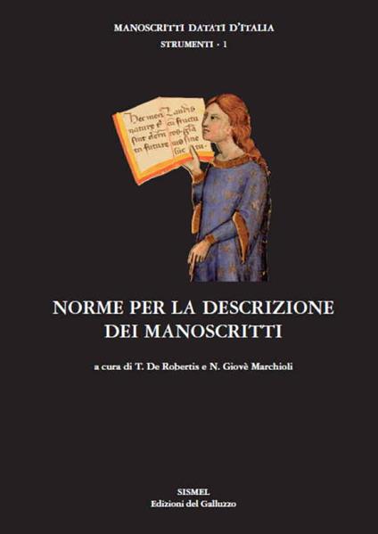 Norme per la descrizione dei manoscritti - copertina