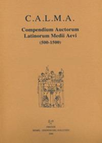 C.A.L.M.A. Compendium auctorum latinorum Medii Aevi (500-1500) (2021). Vol. 7\1: Iacobus Ledelh. Iacobus de Susato. - copertina