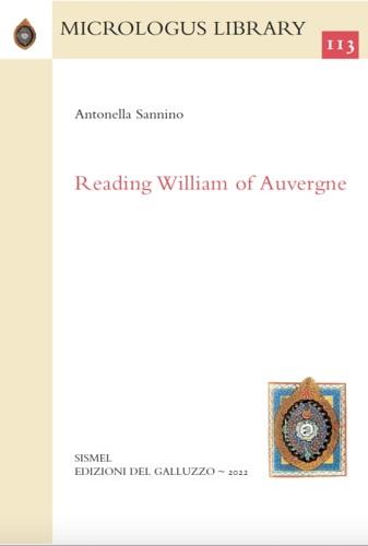 Reading William of Auvergne - Antonella Sannino - copertina