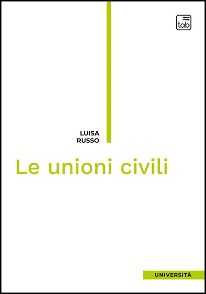 Le unioni civili - Luisa Russo - copertina