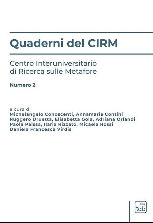 Quaderni del CIRM. Vol. 2 - copertina