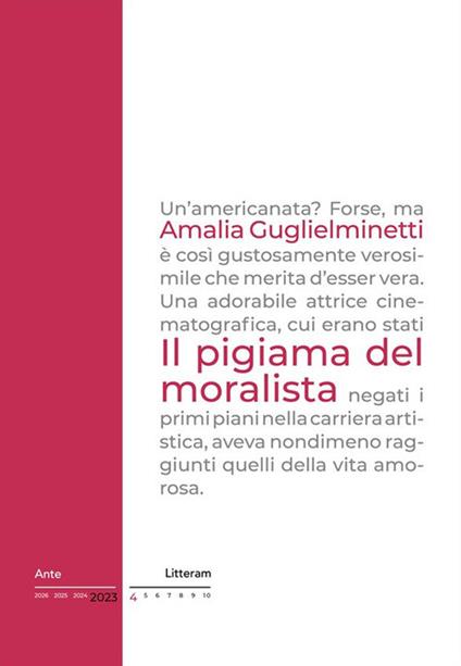 Il pigiama del moralista - Amalia Guglielminetti - copertina