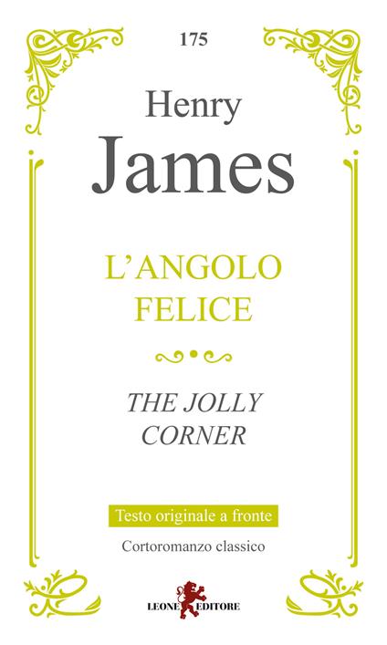 L'angolo felice-The jolly corner - Henry James - copertina