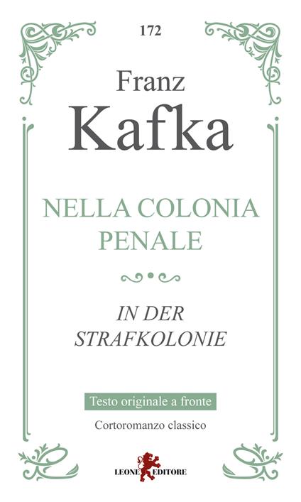 Nella colonia penale-In der Strafkolonie - Franz Kafka - copertina