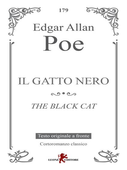 Il gatto nero. Testo inglese a fronte - Edgar Allan Poe,Andrea Cariello - ebook