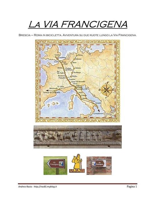 La mia via Francigena - Andrea Razio - ebook