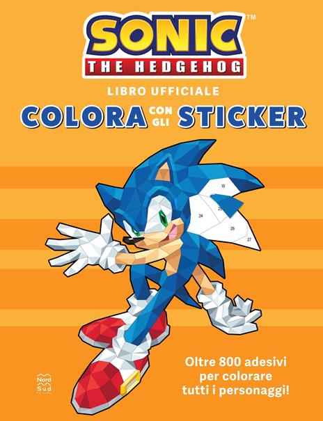 Sonic the Hedgehog. Colora con gli sticker - copertina