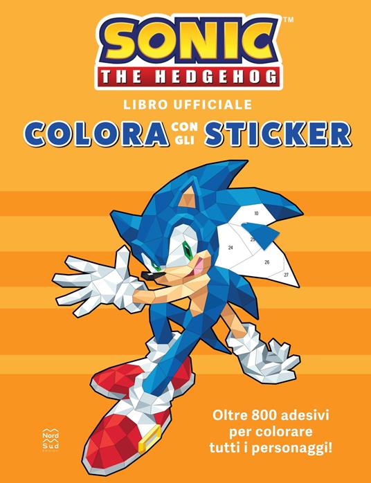 Sonic the Hedgehog. Colora con gli sticker - copertina