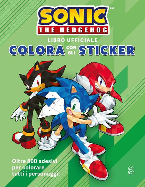 Sonic The Hedgehog. Colora con gli sticker - copertina