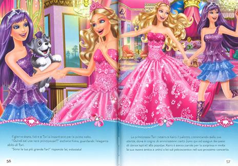 Barbie 4 storie dai film: Barbie e la scarpetta rosa-La principessa delle perle-Mariposa e la principessa delle fate-La principessa, la pop star. Ediz. illustrata - 5