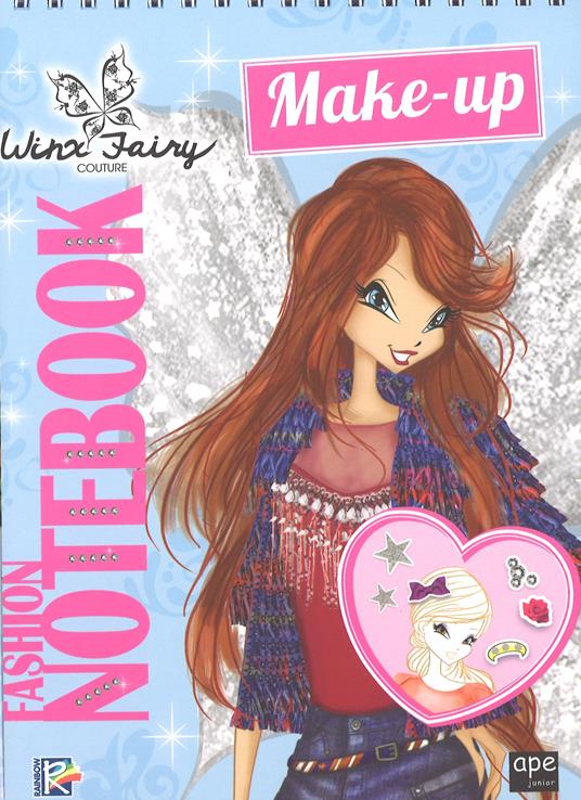 Fashion notebook make-up. Winx Fairy Couture. Con adesivi. Ediz. a colori. Ediz. a spirale - copertina