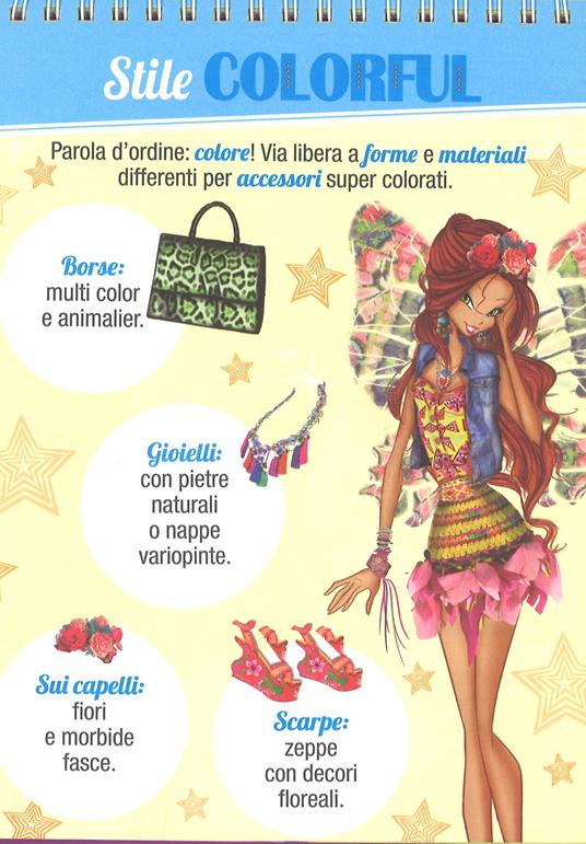 Fashion notebook accessori. Winx Fairy Couture. Con adesivi. Ediz. a colori. Ediz. a spirale - Iginio Straffi - 3