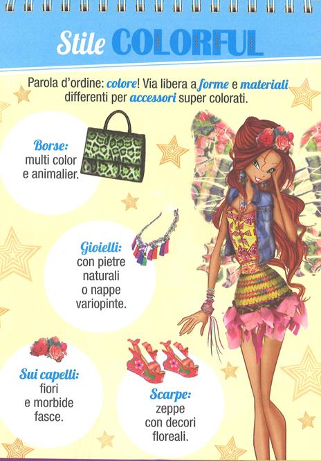 Fashion notebook accessori. Winx Fairy Couture. Con adesivi. Ediz. a colori. Ediz. a spirale - Iginio Straffi - 4