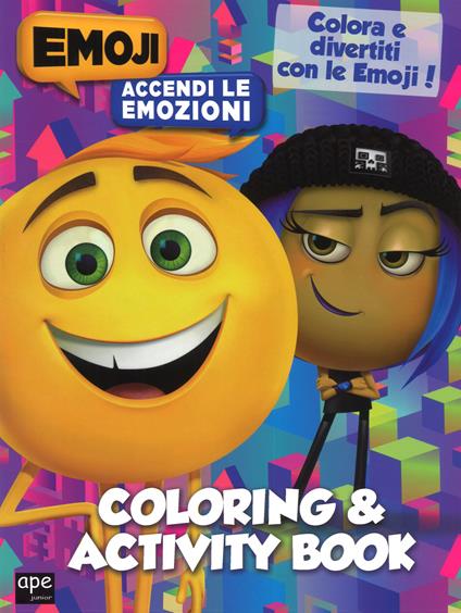 Coloring & activity book. Accendi le emozioni. Emoji . Ediz. a colori - copertina