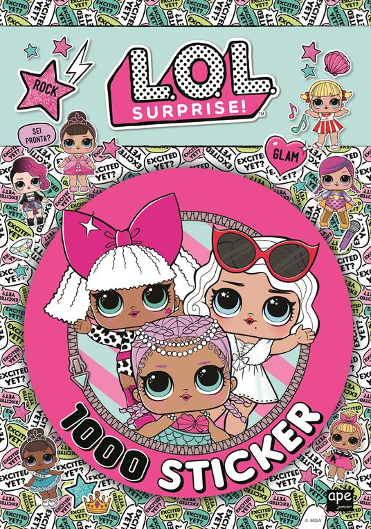 1000 sticker. L.O.L. Surprise! Con adesivi - copertina