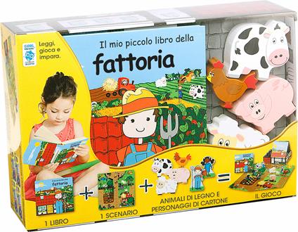 Il mio piccolo libro della fattoria. Little village. Ediz. a colori. Con gadget - copertina
