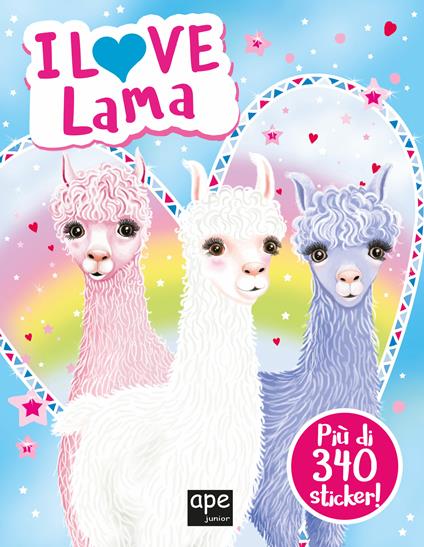 I love lama. Con adesivi. Ediz. a colori - copertina