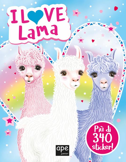 I love lama. Con adesivi. Ediz. a colori - copertina