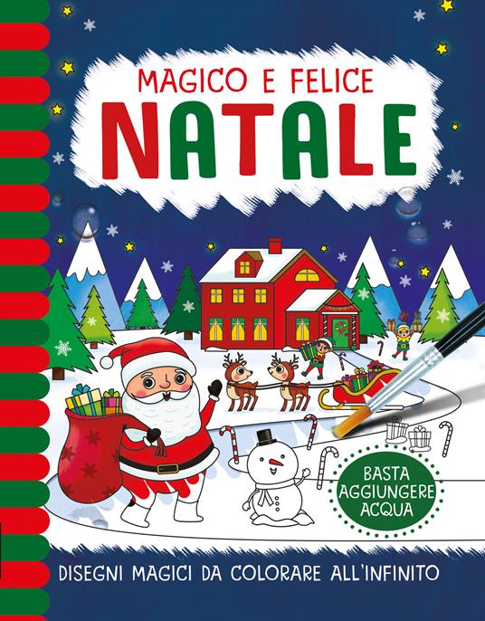 Magico e Felice Natale. Pennelli magici. Ediz. a colori. Con gadget - copertina