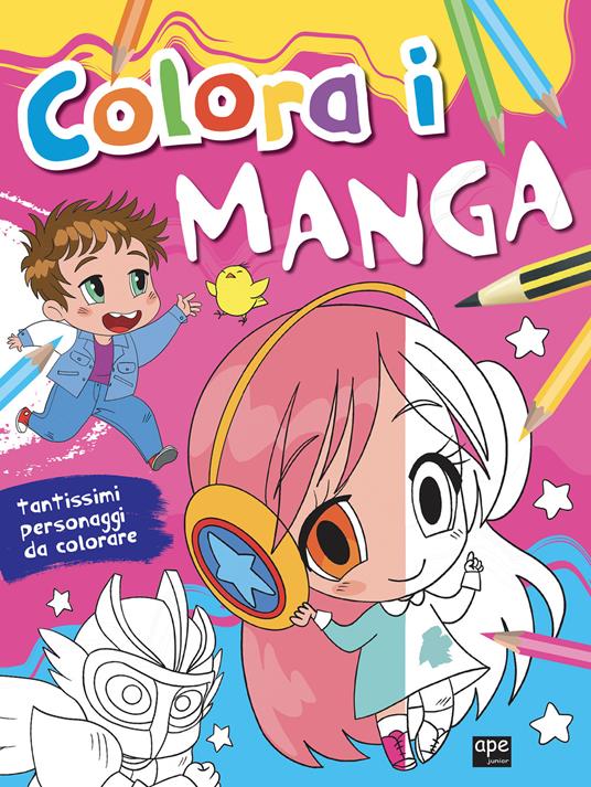 Colora i manga. Ediz. illustrata - copertina