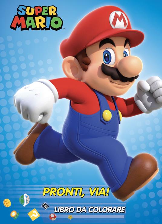 Super Mario pronti via! Libro da colorare. Ediz. illustrata - Steve Foxe - copertina