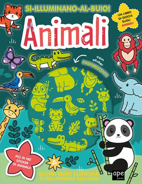 Animali. Si illuminano al buio! Ediz. a colori - copertina