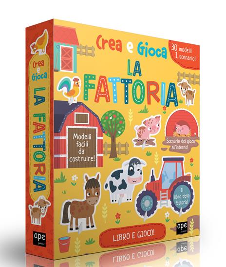 Crea e gioca la fattoria. Ediz. a colori. Con 30 cartoni sagomati. Con puzzle - copertina