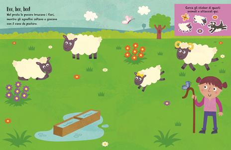 Fattoria. Sticker feltro. Libro con sfondo gioco. Ediz. a colori - 2