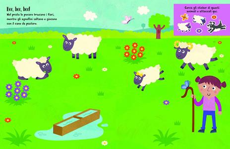 Fattoria. Sticker feltro. Libro con sfondo gioco. Ediz. a colori - 4