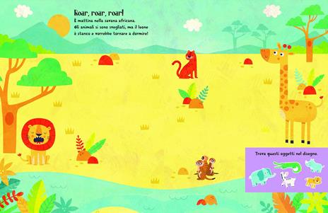 Animali. Sticker feltro. Libro con sfondo gioco. Ediz. a colori - 4