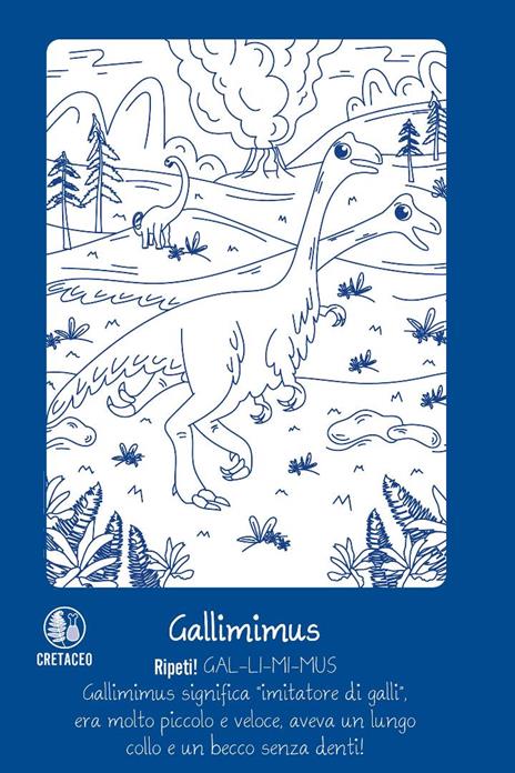 Dinosauri. Il mio primo libro da colorare. Ediz. a colori. Con acquerello. Con pennello - 4