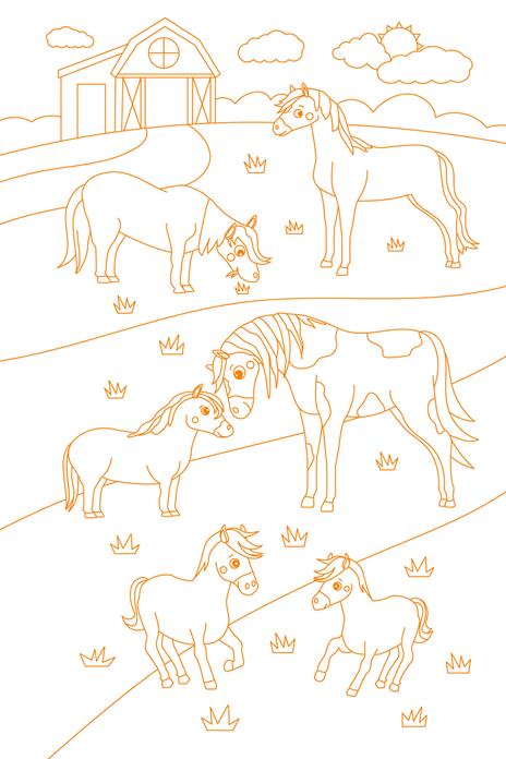 Alla fattoria. Il mio primo libro da colorare. Ediz. illustrata. Con acquerelli. Con pennello - 2