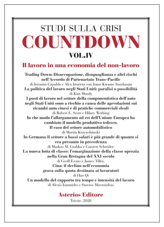 Countdown. Studi sulla crisi. Vol. 4 - copertina