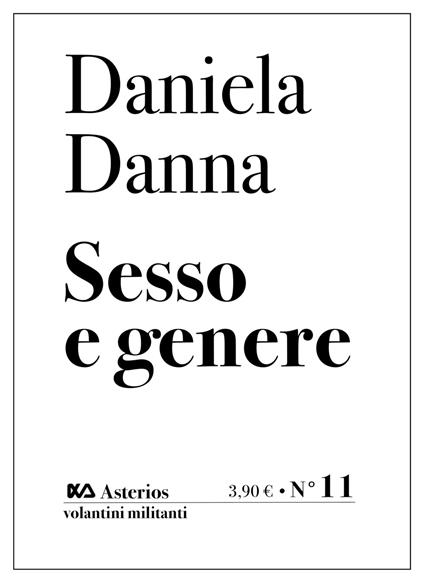 Sesso e genere - Daniela Danna - copertina
