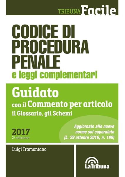 Codice di procedura penale e leggi complementari. Guidato con il commento per articolo, il glossario, gli schemi - copertina