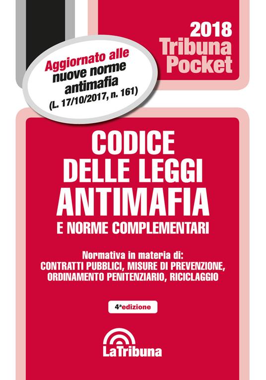 Codice delle leggi antimafia e norme complementari - copertina