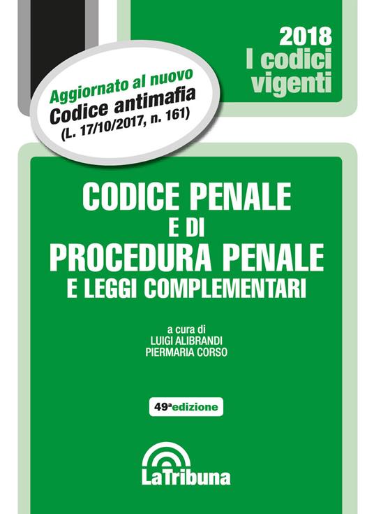 Codice penale e di procedura penale e leggi complementari - copertina