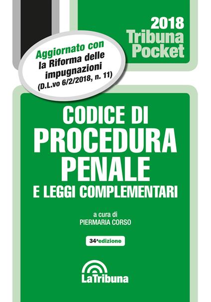 Codice di procedura penale e leggi complementari - copertina