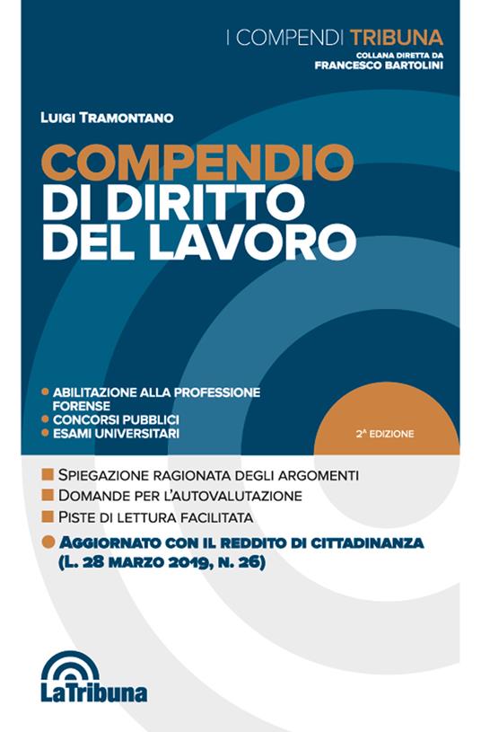 Compendio di diritto del lavoro - Luigi Tramontano - copertina