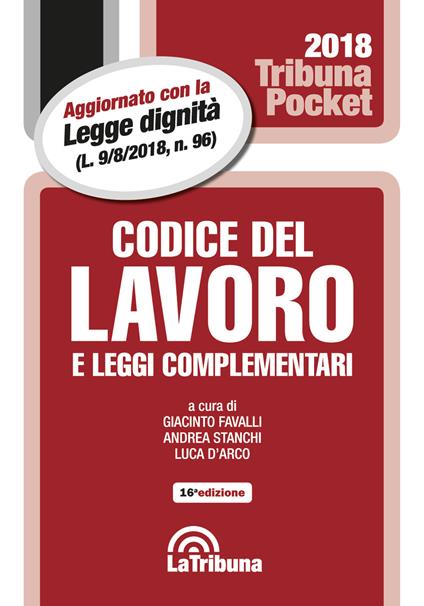Codice del lavoro e leggi complementari - copertina