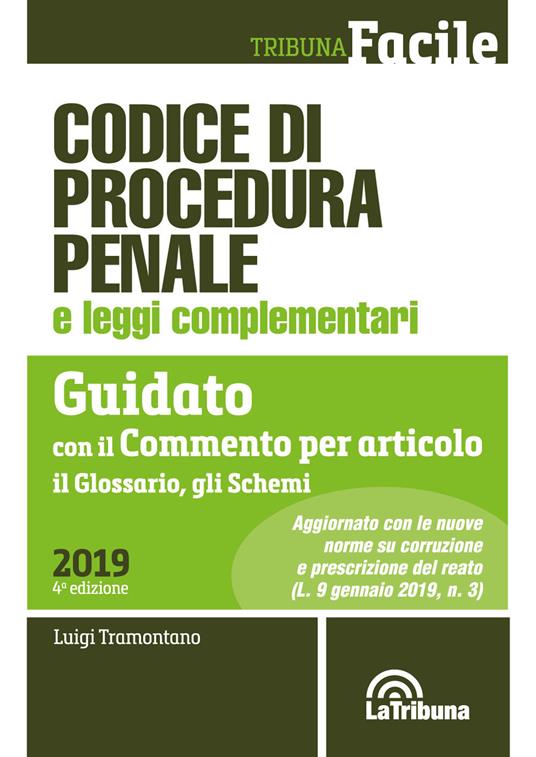 Codice di procedura penale e leggi complementari. Guidato con il commento per articolo, il glossario, gli schemi - copertina